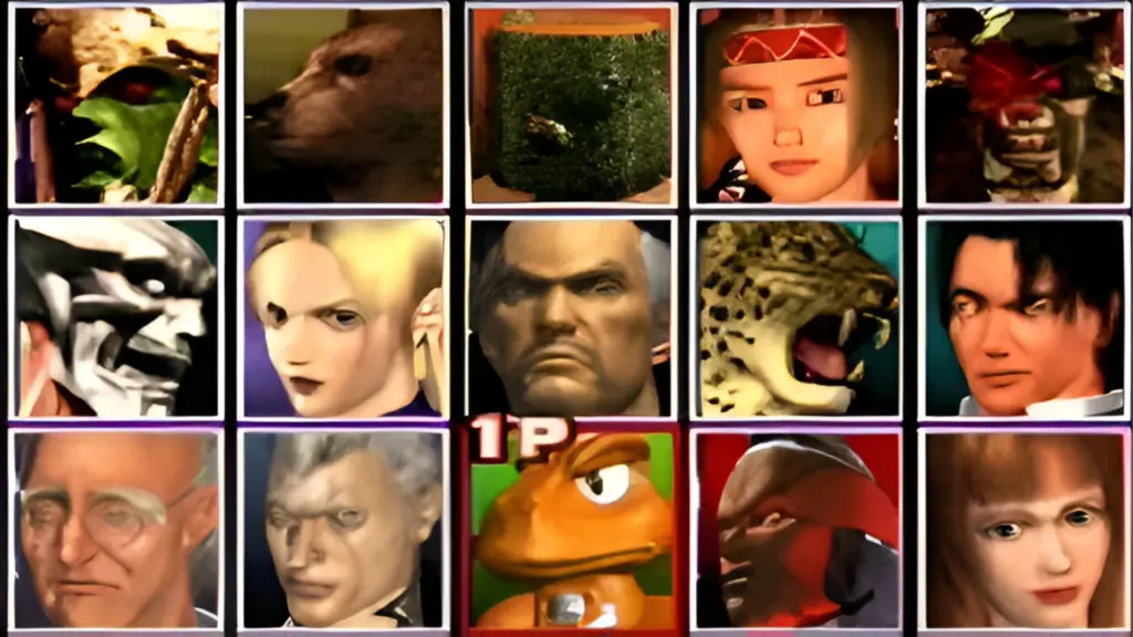 Characters set of the game